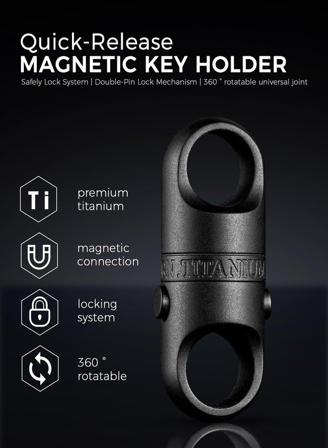 FEGVE Magnetic Quick Release Keychain – One-Hand Detachable Magnet Connector with Secure Lock for Valet & EDC Use - Image 5